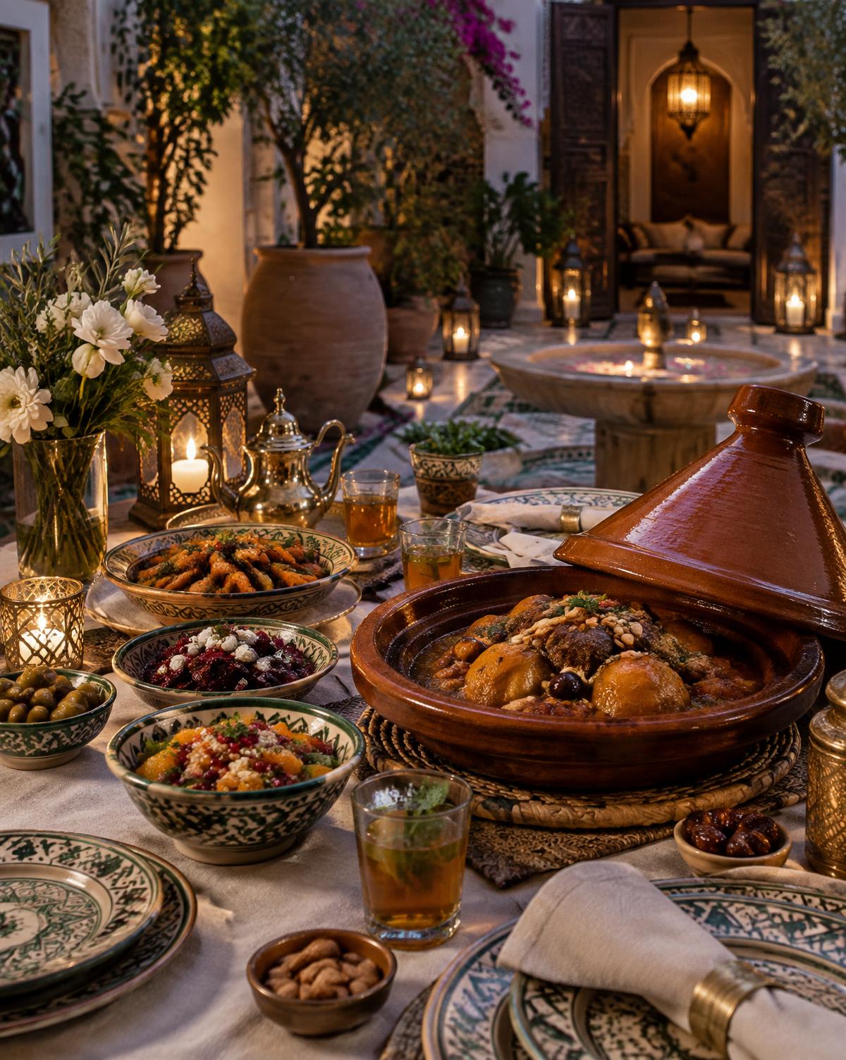Restaurants & Dining at Riad Persephone, Marrakech Medina